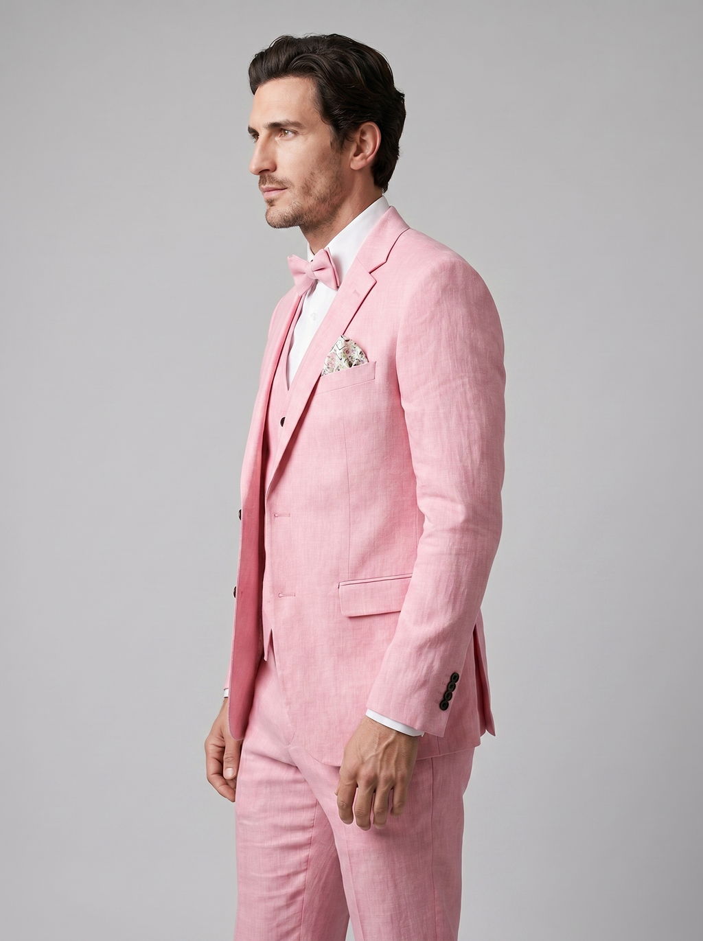 Men's 3-Piece Suit for Weddings and Summer Events