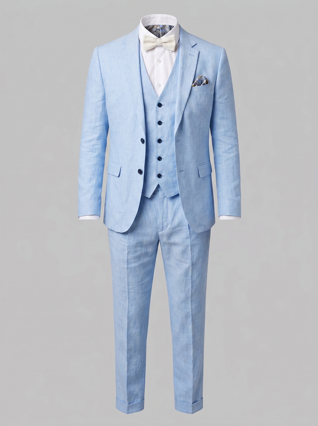 Men's 3-Piece Suit for Weddings and Summer Events