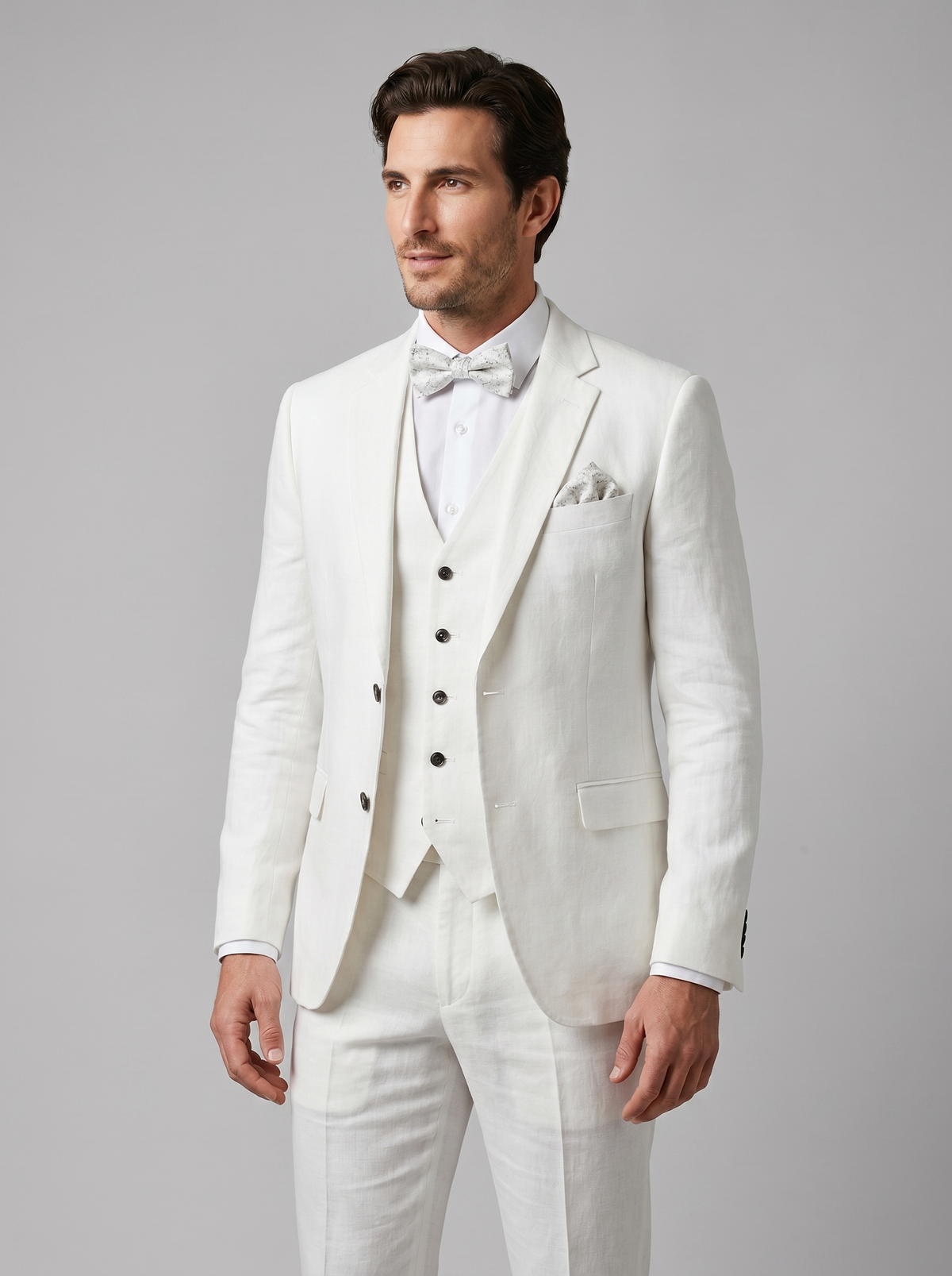 Men's 3-Piece Suit for Weddings and Summer Events