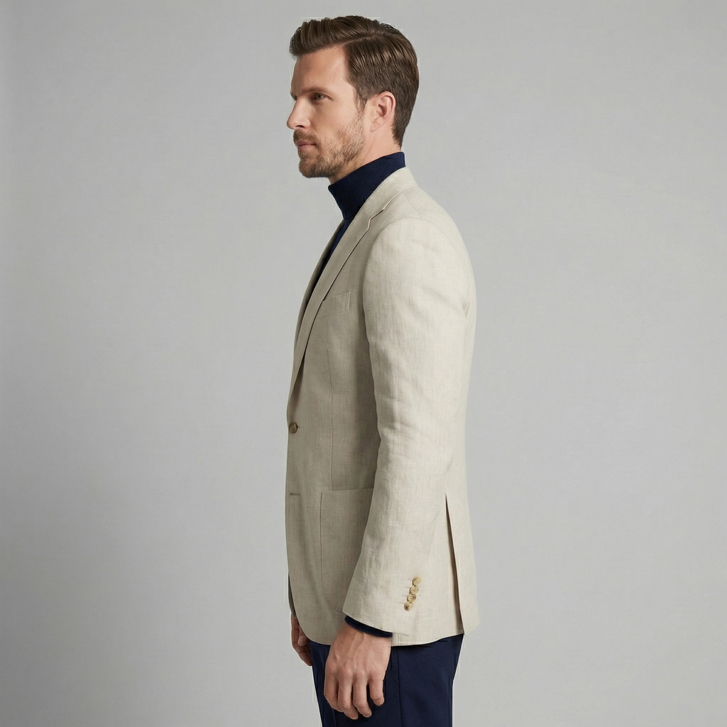 Men's Casual Linen Blazer Jacket