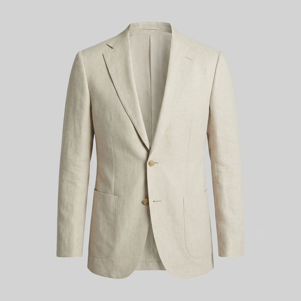 Men's Casual Linen Blazer Jacket