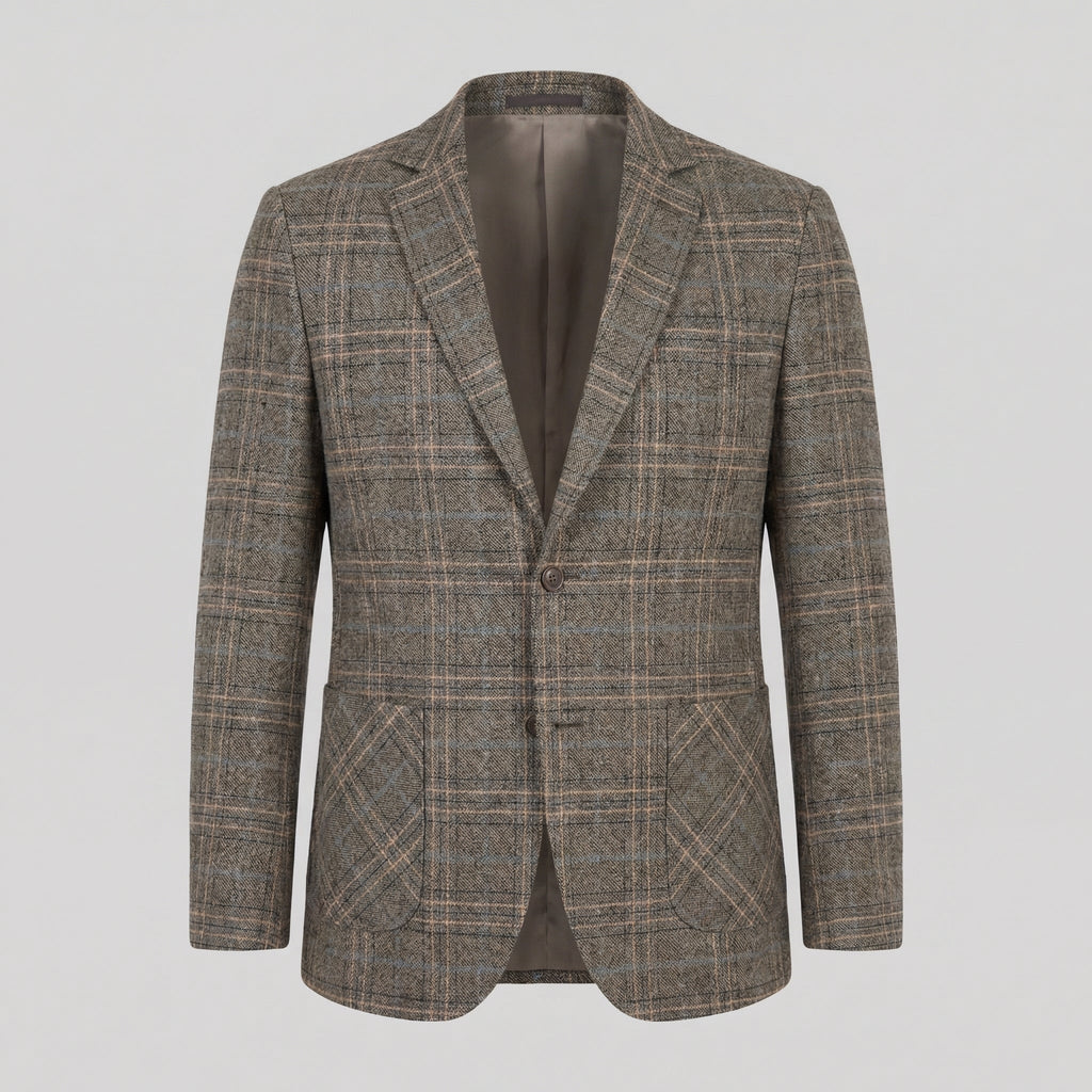 Men's Checked Blazer Jacket