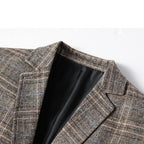 Men's Checked Blazer Jacket