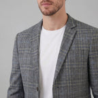Men's Checked Blazer Jacket