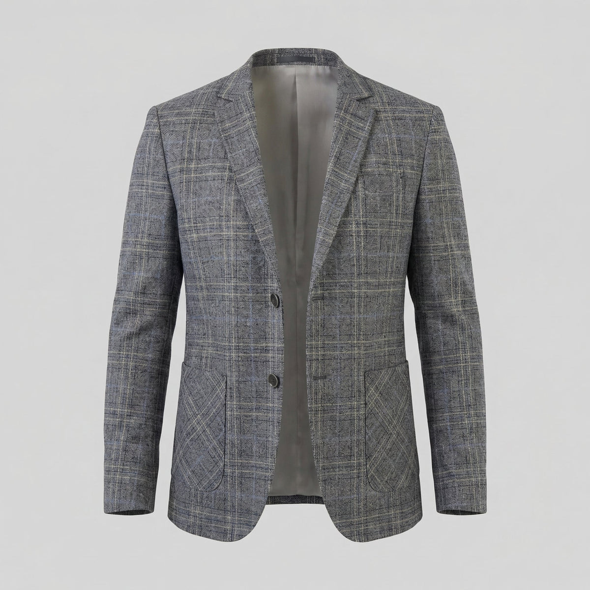 Men's Checked Blazer Jacket