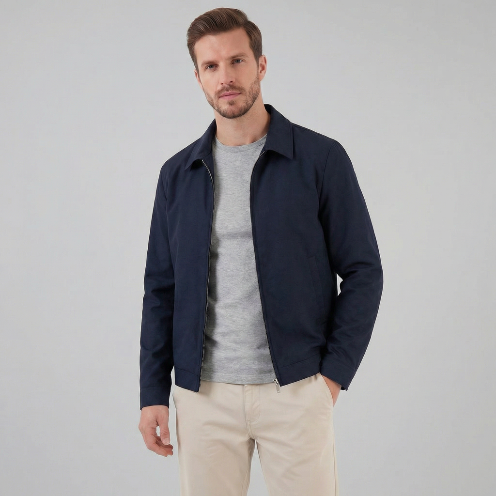 Men's Classic Collar Mid-Season Jacket