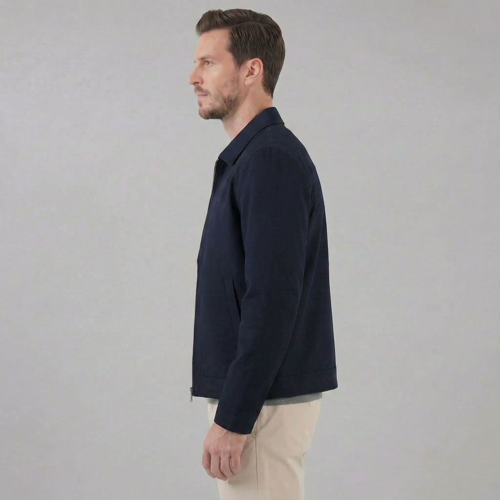 Men's Classic Collar Mid-Season Jacket