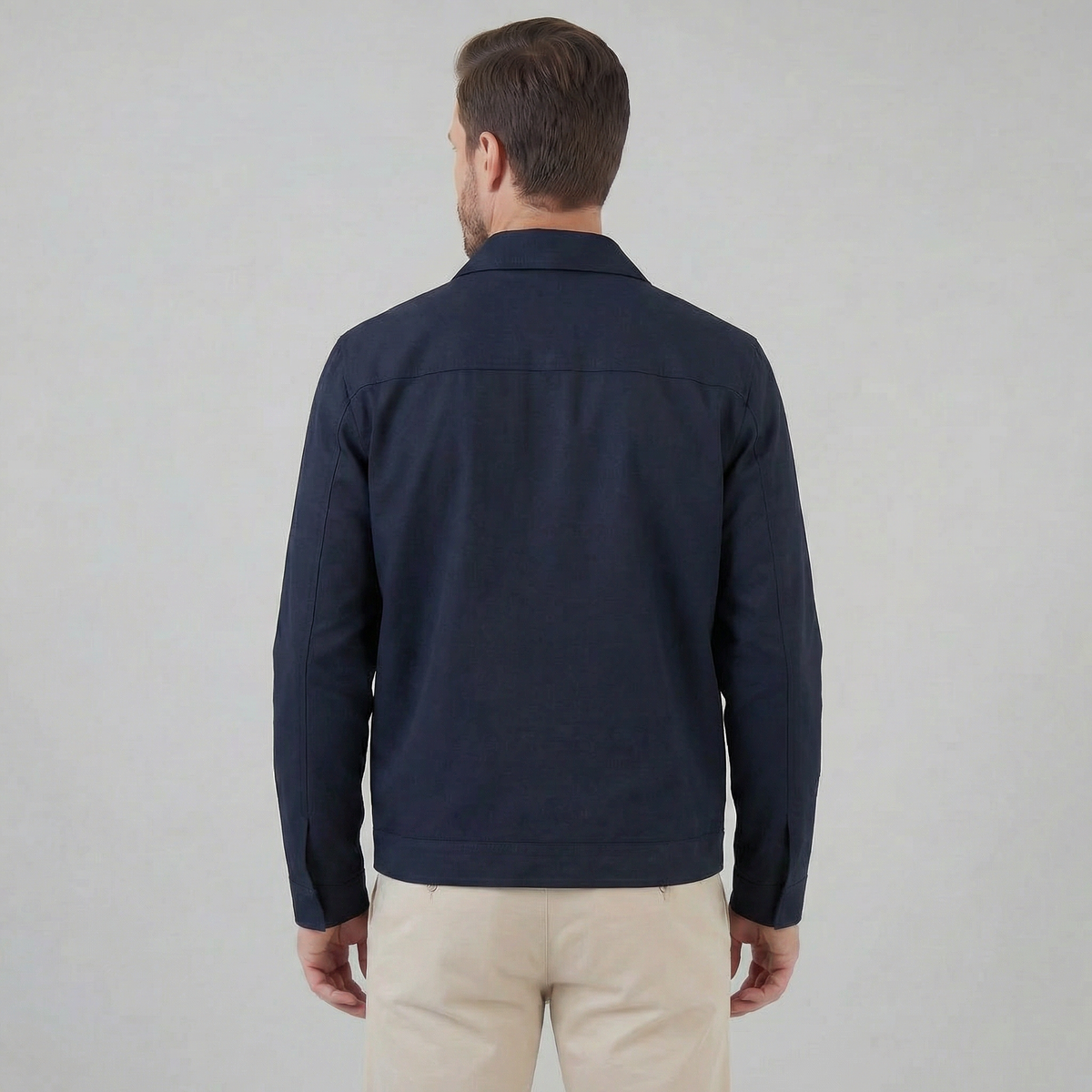 Men's Classic Collar Mid-Season Jacket