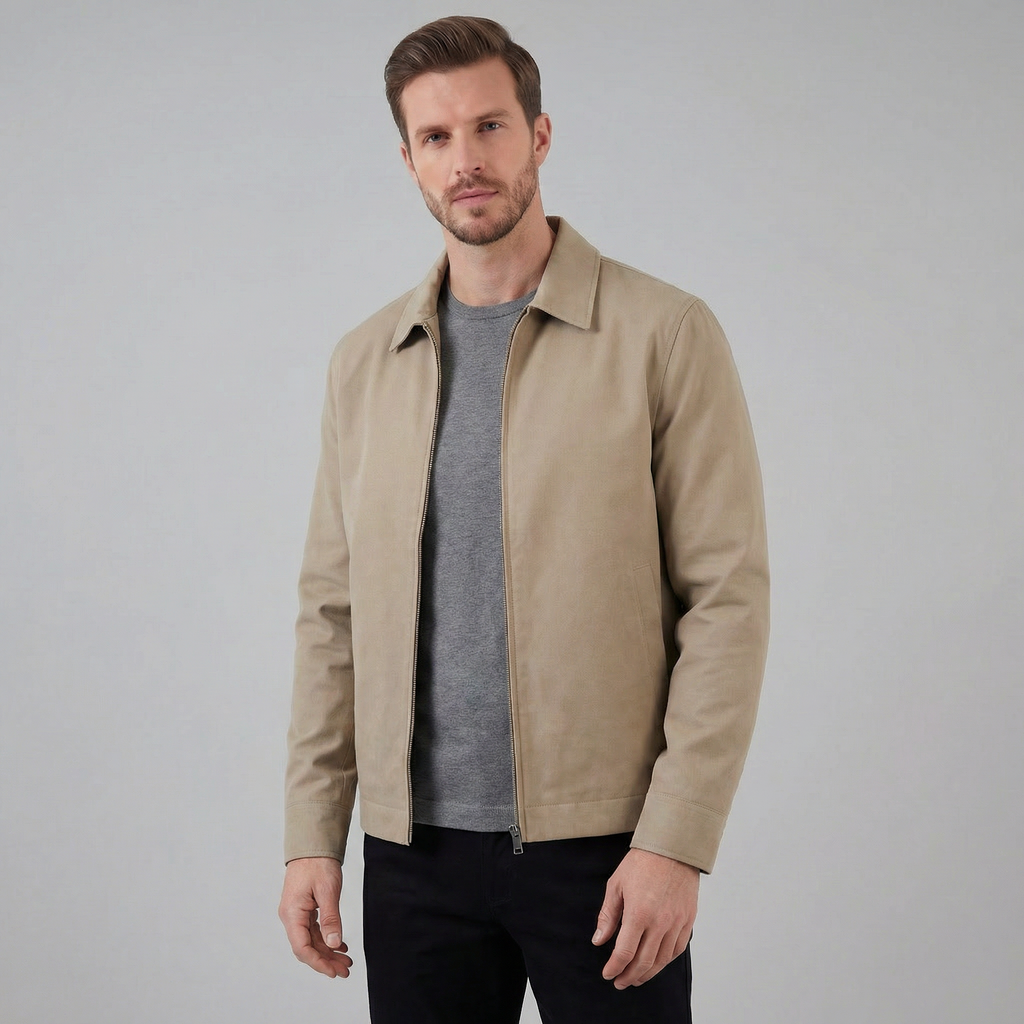 Men's Classic Collar Mid-Season Jacket