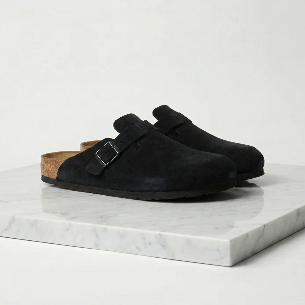 Men's Suede Clogs - Stylish Comfort Loafers