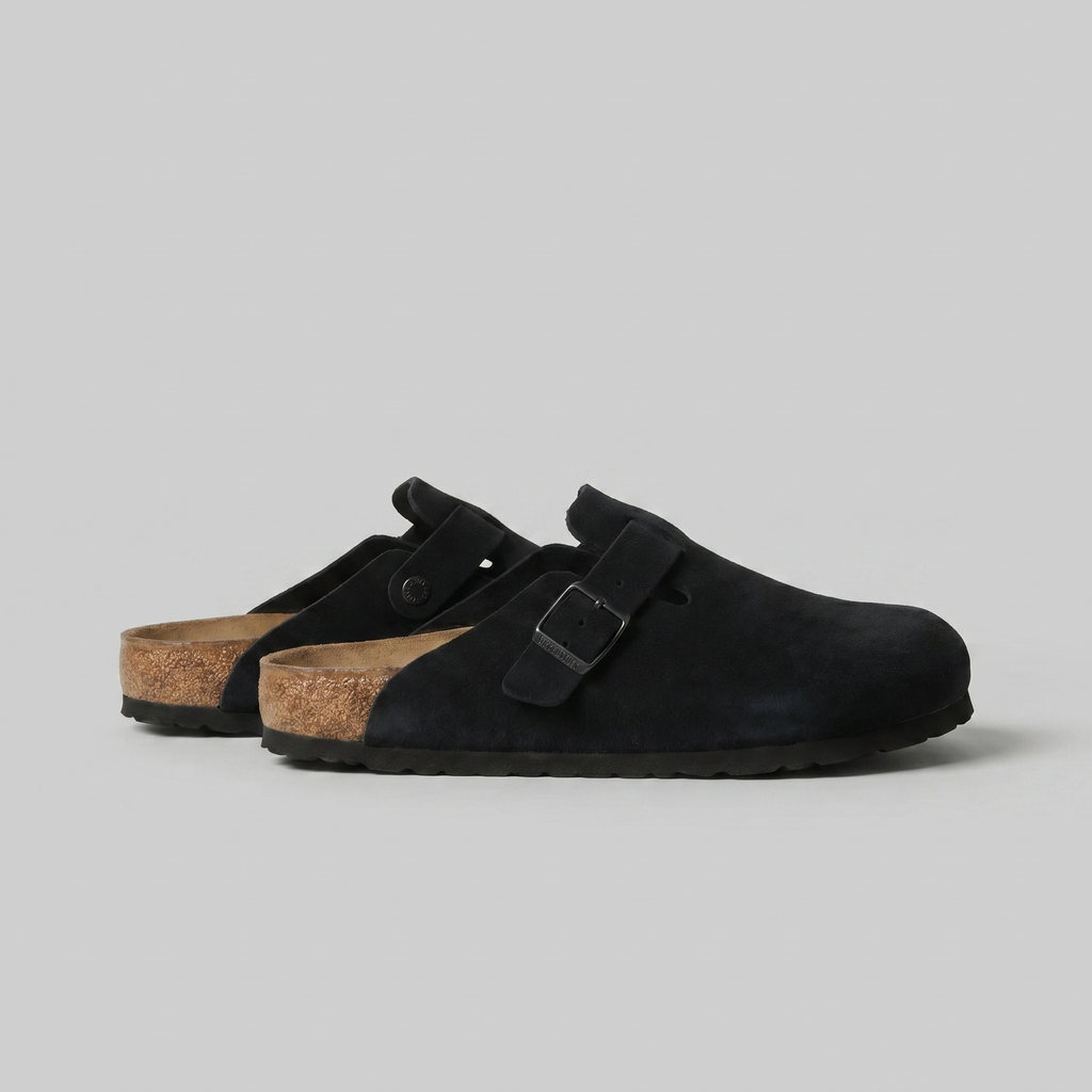Men's Suede Clogs - Stylish Comfort Loafers