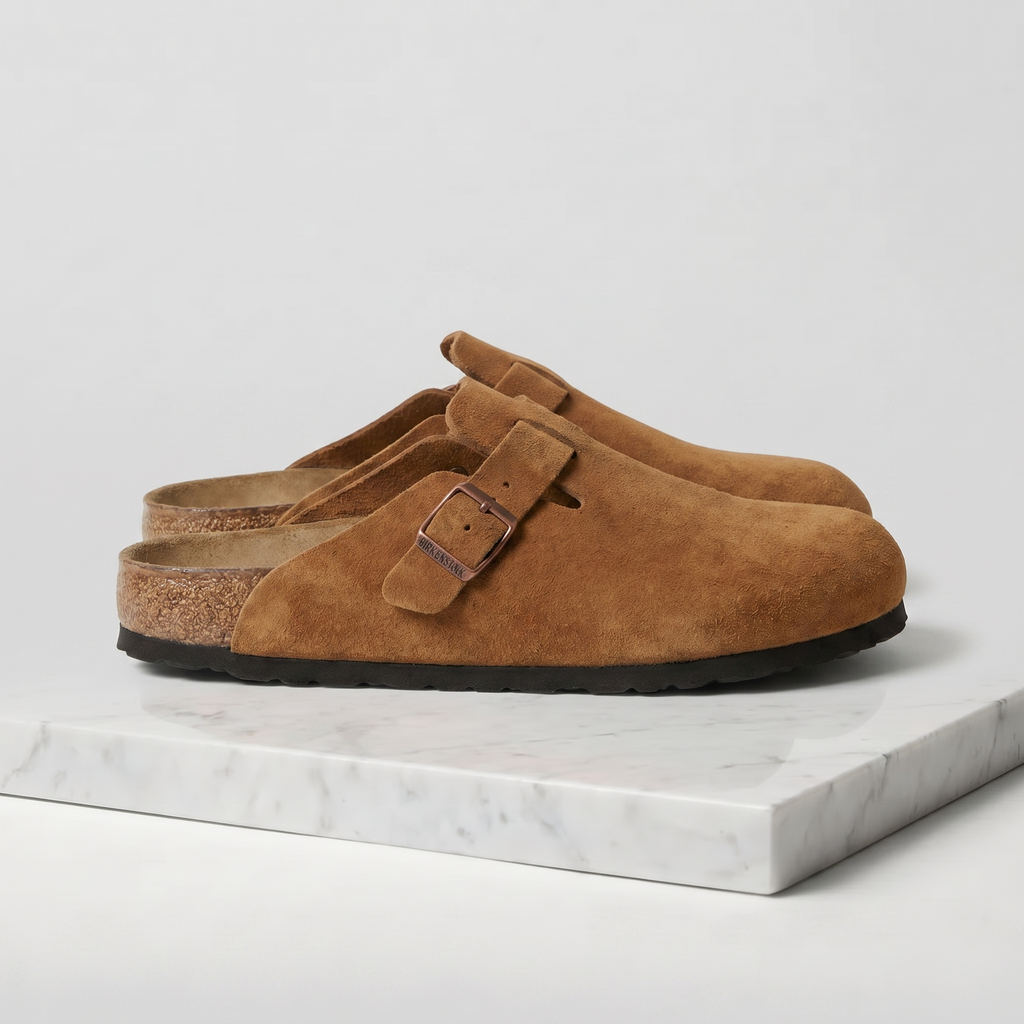 Men's Suede Clogs - Stylish Comfort Loafers