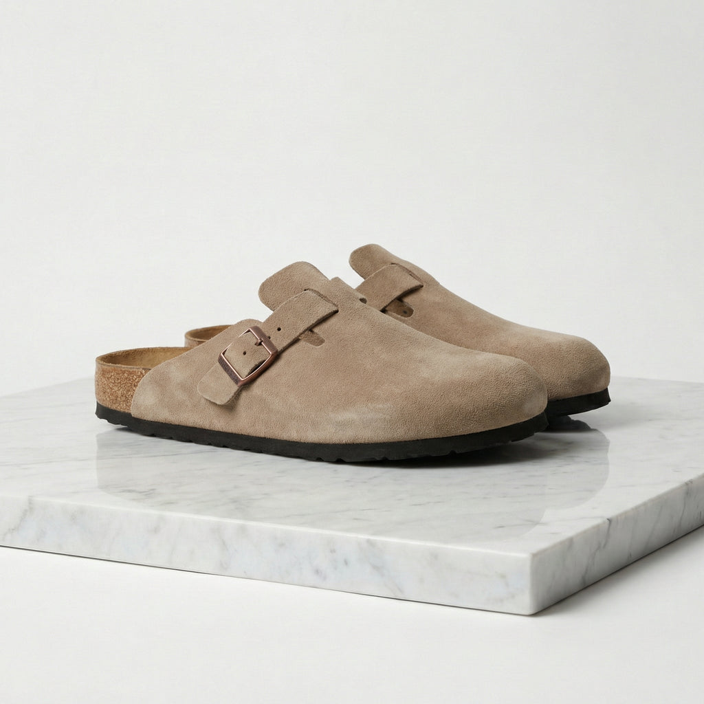 Men's Suede Clogs - Stylish Comfort Loafers