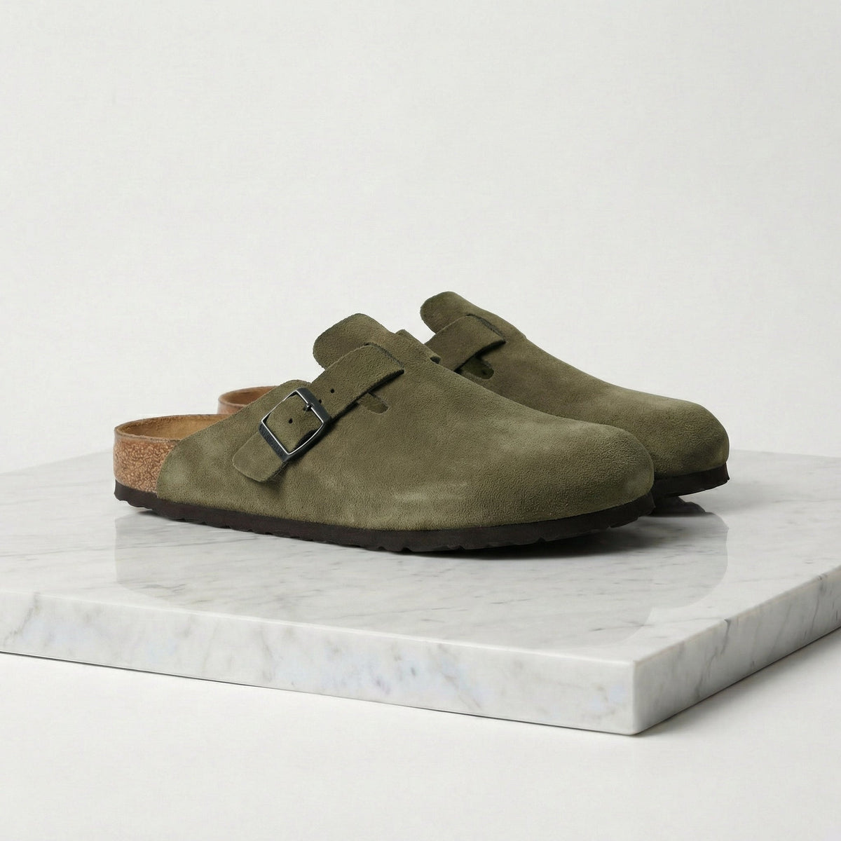 Men's Suede Clogs - Stylish Comfort Loafers