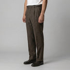 Men's Elegant Pleated Trousers with Side Adjuster