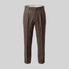 Men's Elegant Pleated Trousers with Side Adjuster