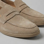 Men's Elegant Suede Penny Loafers