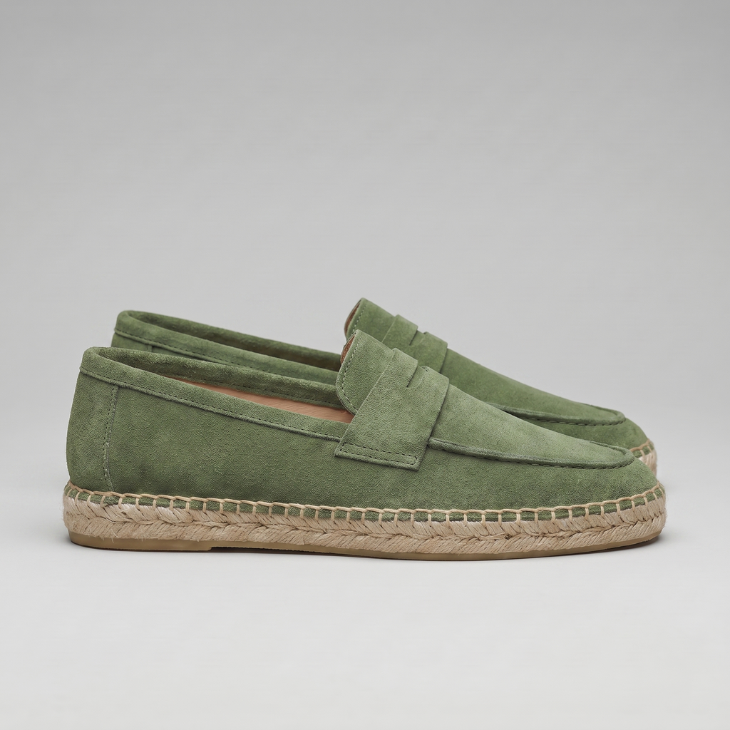 Men's Espadrille Penny Loafers