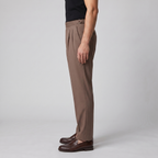 Men's High Waist Formal Trousers with Tailored Fit
