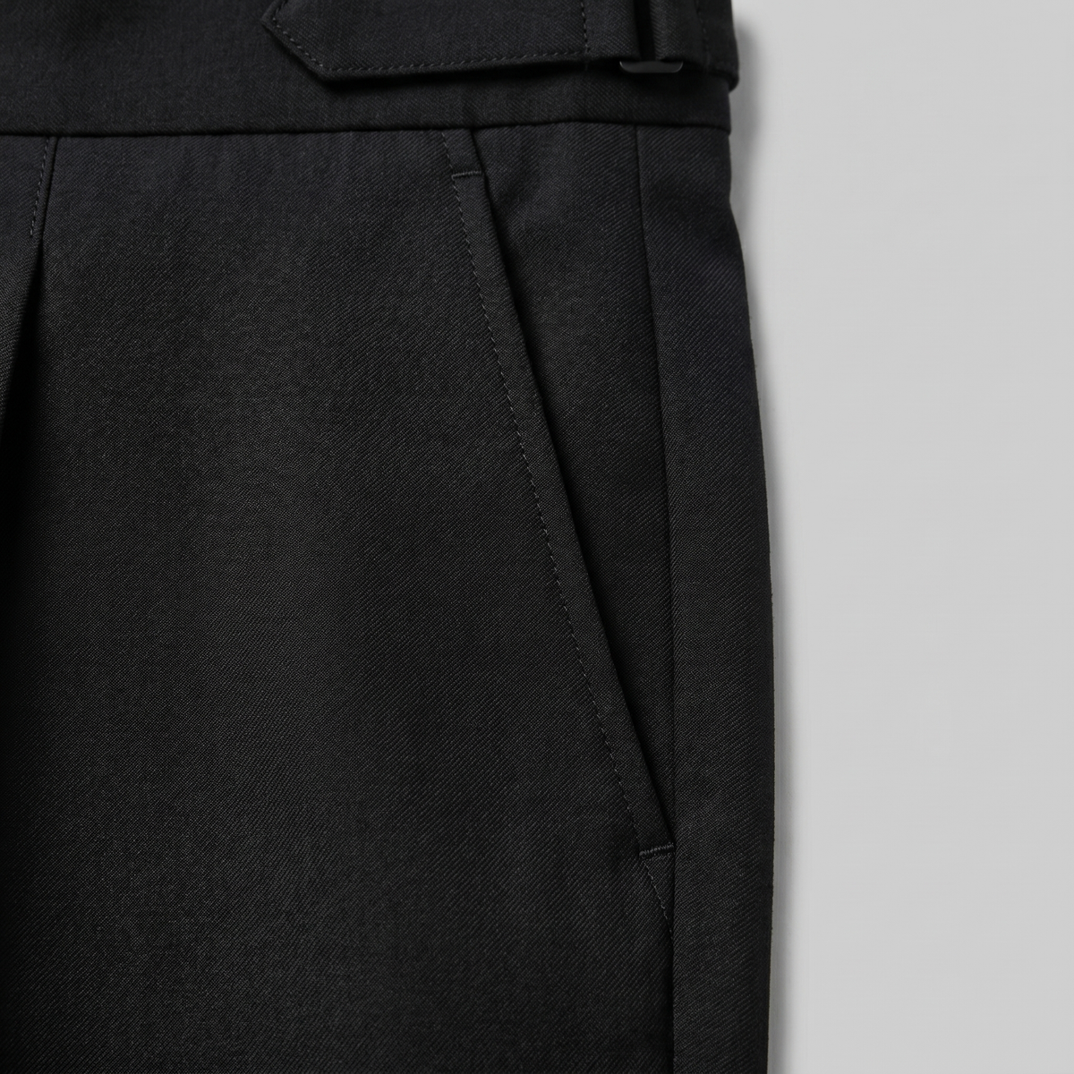 Men's High Waist Formal Trousers with Tailored Fit