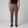 Men's High Waist Formal Trousers with Tailored Fit