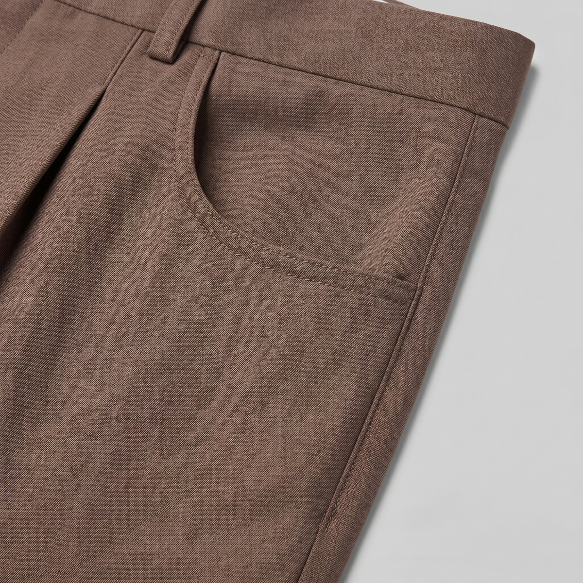 Men's High Waist Formal Trousers with Tailored Fit