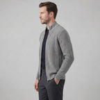 Men's Knitted Zip Up Cardigan