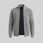 Men's Knitted Zip Up Cardigan