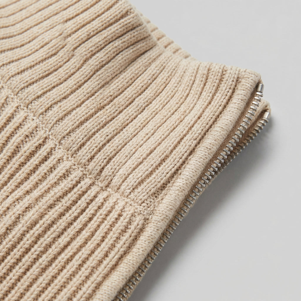 Men's Knitted Zip Up Cardigan