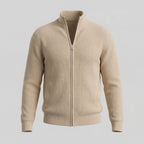 Men's Knitted Zip Up Cardigan
