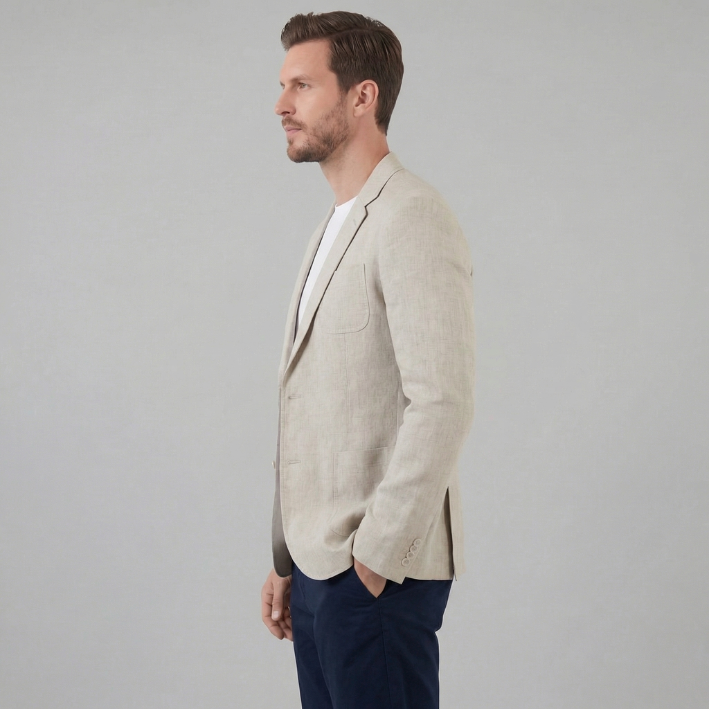 Men's Linen Blazer Jacket