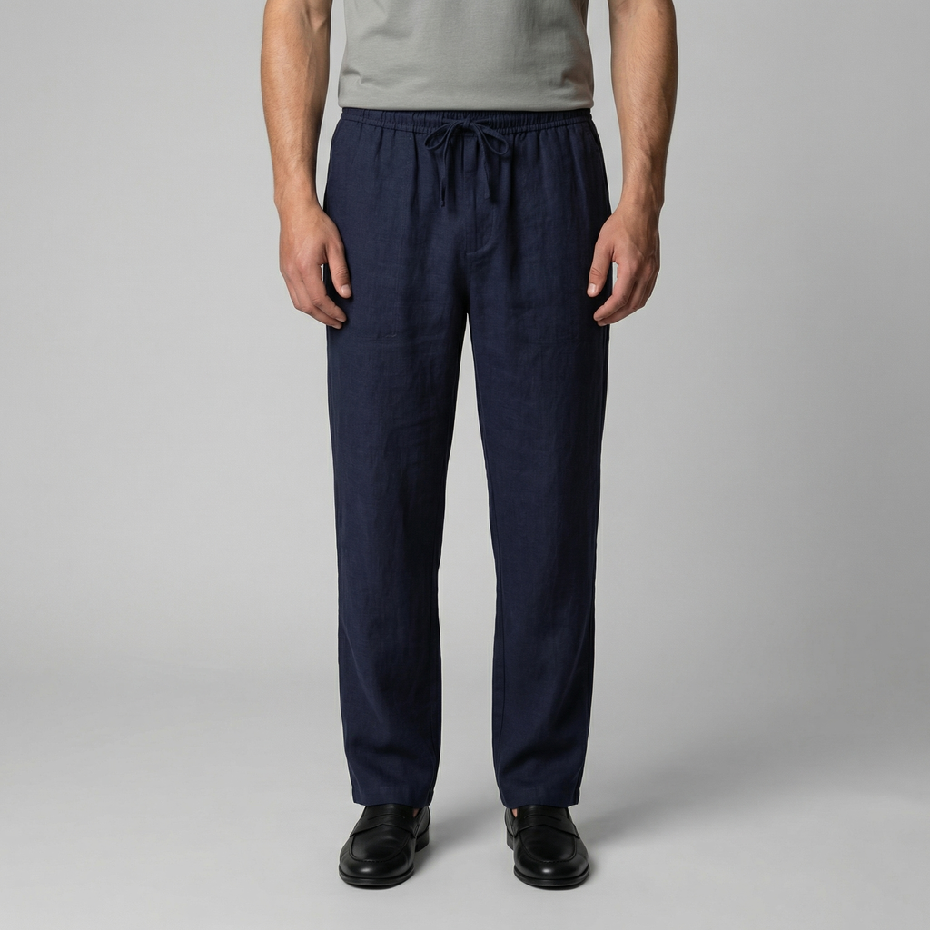 Men's Linen Slim Fit Trousers