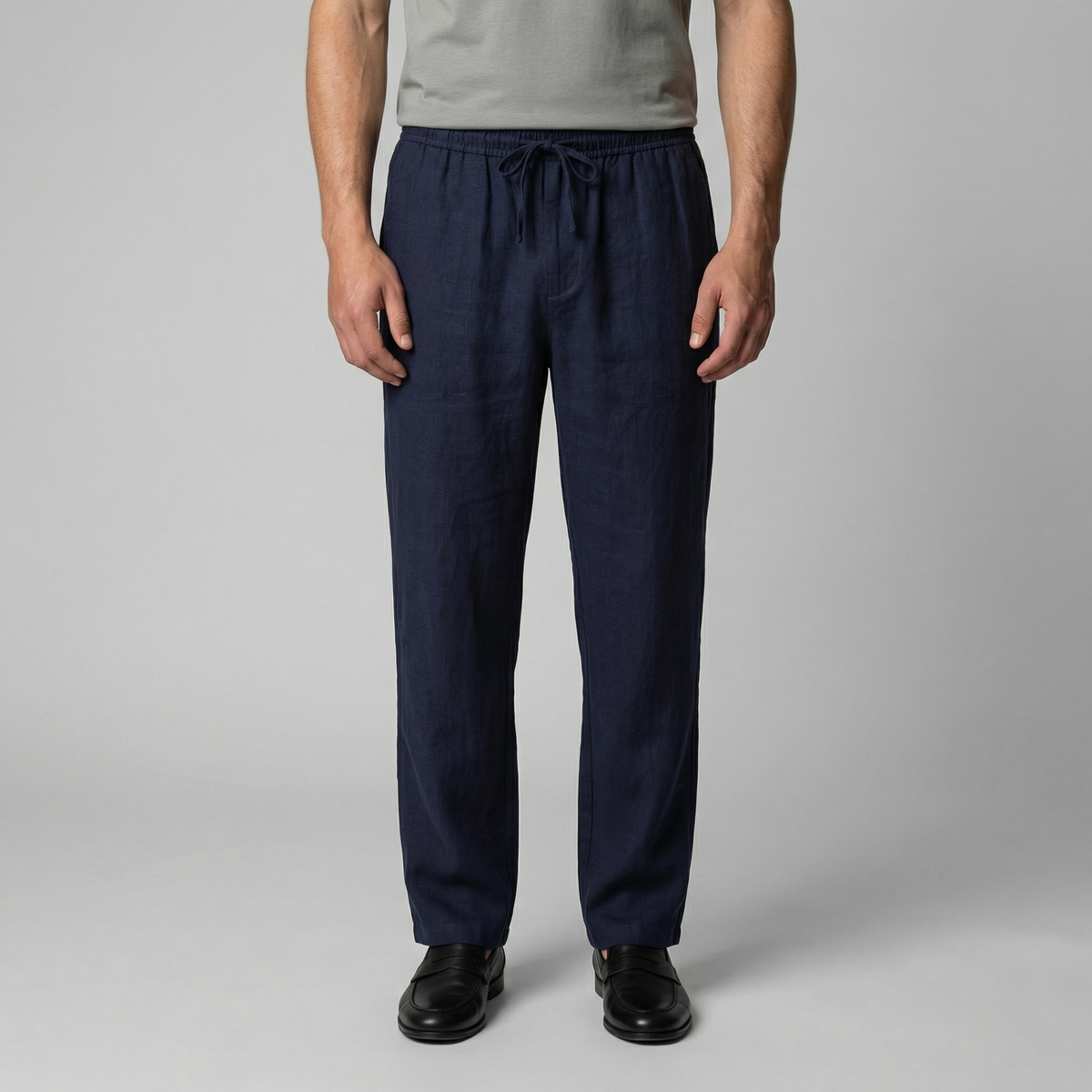 Men's Linen Slim Fit Trousers