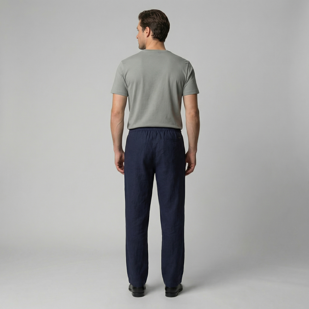 Men's Linen Slim Fit Trousers