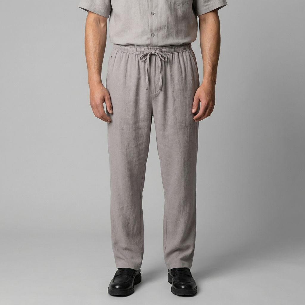 Men's Linen Slim Fit Trousers