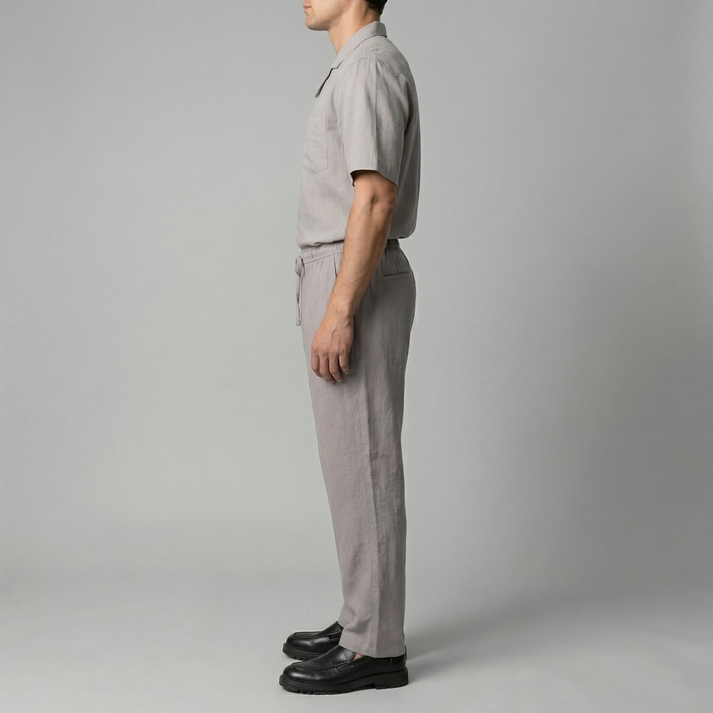 Men's Linen Slim Fit Trousers