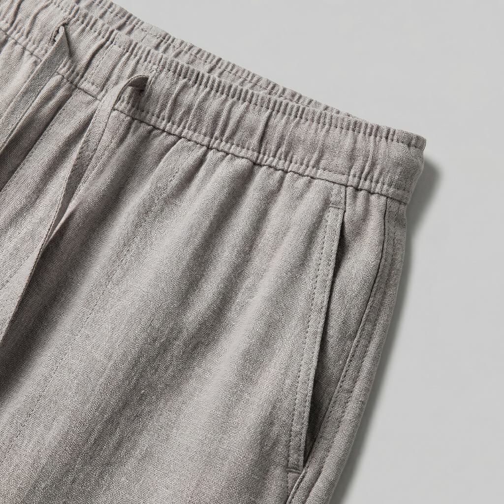 Men's Linen Slim Fit Trousers