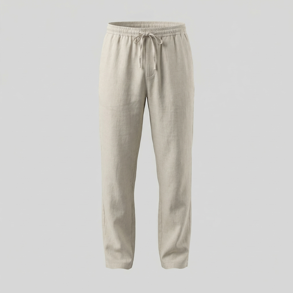 Men's Linen Slim Fit Trousers