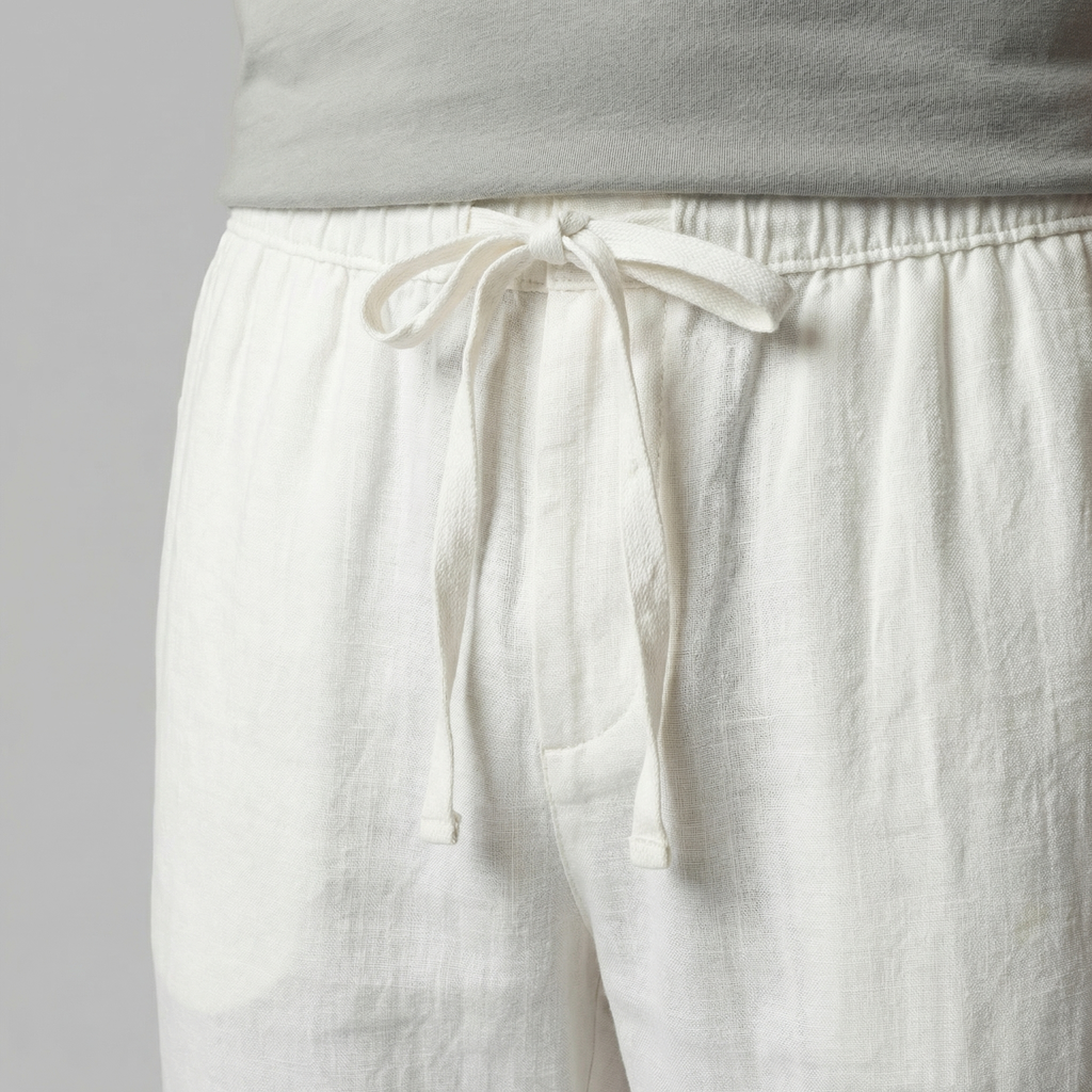 Men's Linen Slim Fit Trousers