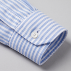 Men's Linen Vertical Stripe Dress Shirt