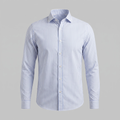 Men's Linen Vertical Stripe Dress Shirt