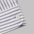 Men's Linen Vertical Stripe Dress Shirt