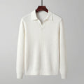 Men's Long Sleeved V-Neck Polo Shirt