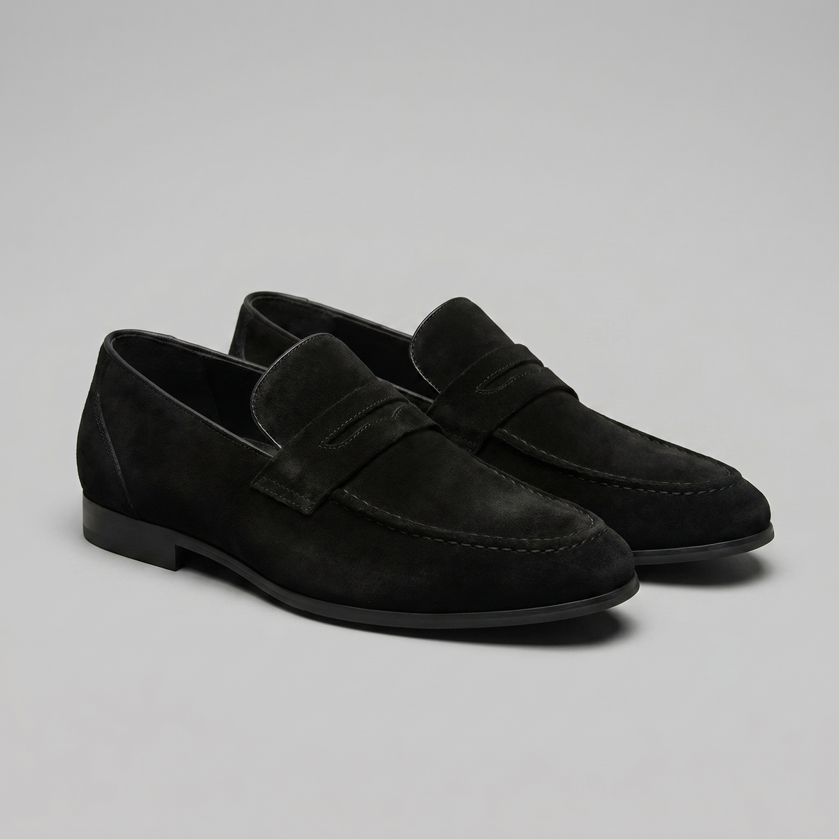 Men's Suede Penny Loafers