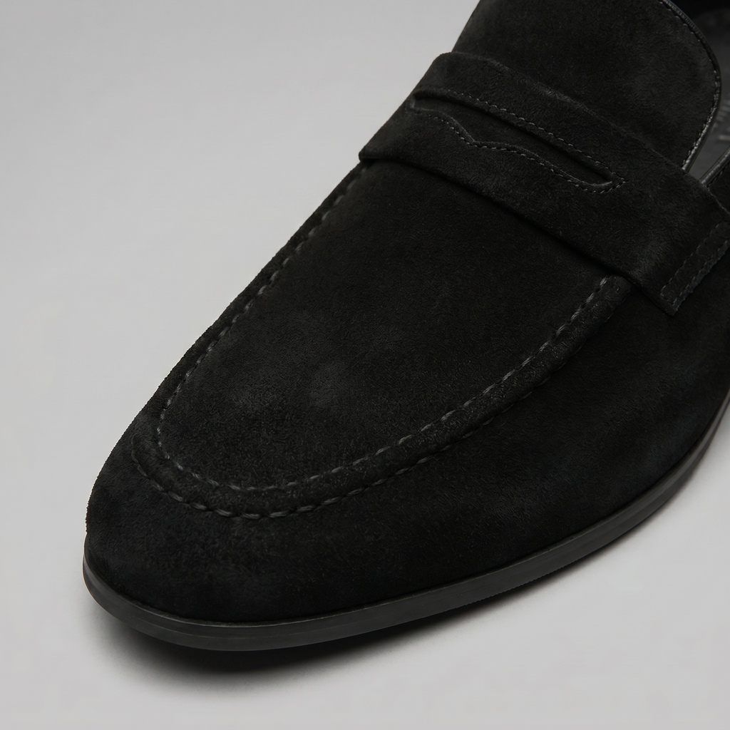 Men's Suede Penny Loafers