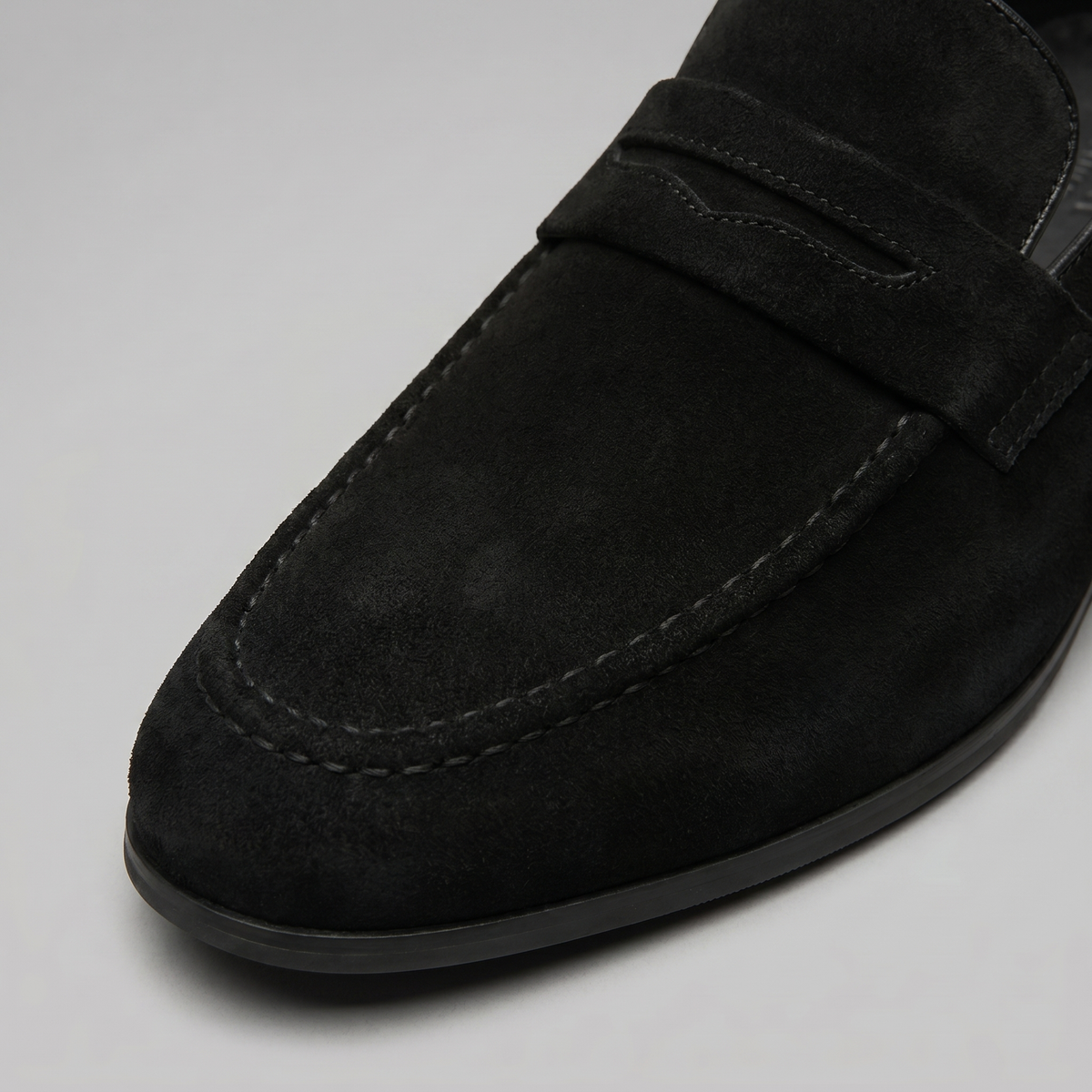 Men's Suede Penny Loafers