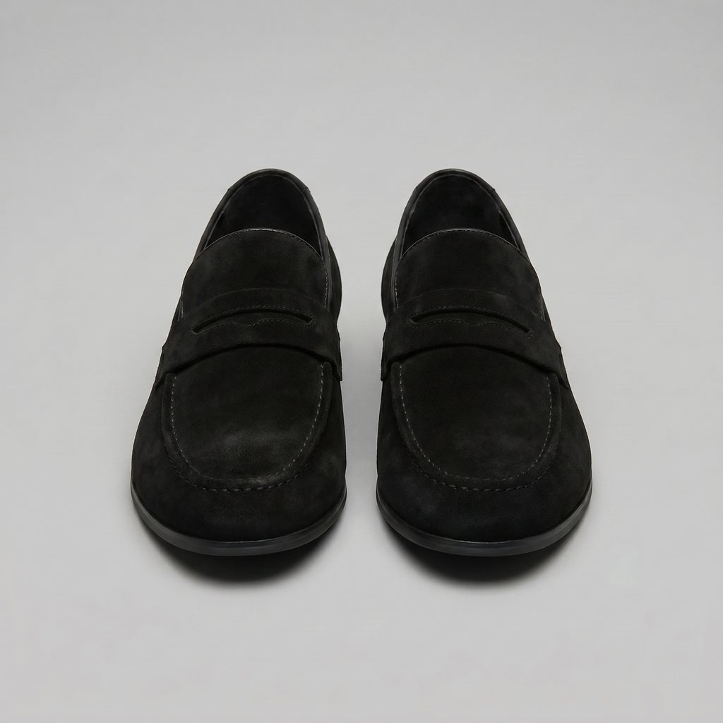 Men's Suede Penny Loafers