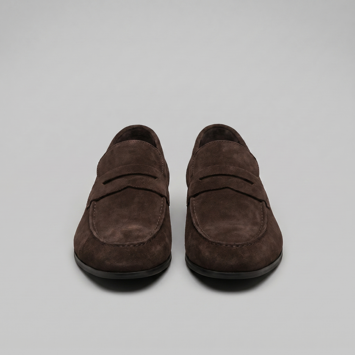 Men's Suede Penny Loafers
