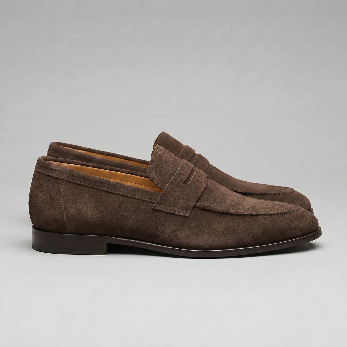 Men's Suede Penny Loafers