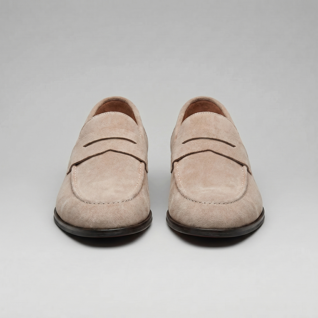 Men's Suede Penny Loafers